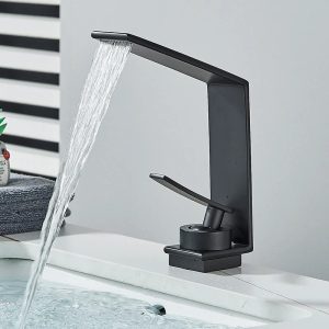 robinet lavabo noir