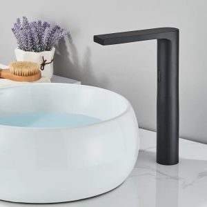 Robinet tactile noir
