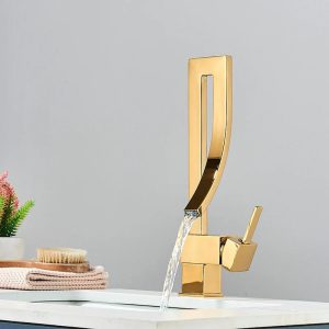 robinet salle de bain laiton