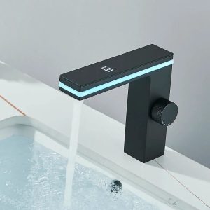 robinet noir affichage numérique