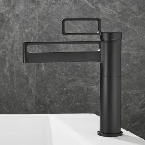 robinet noir pour lavabo