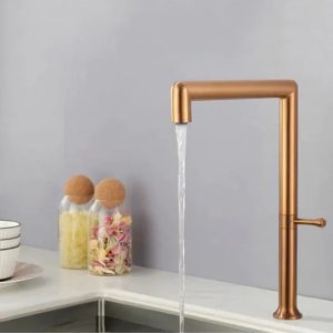 robinet évier cuisine doré