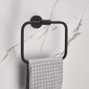 porte serviettes noir rectangulaire