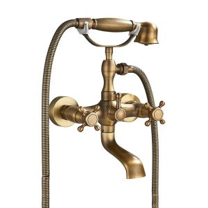 robinet laiton rétro salle de bain