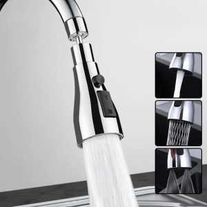 tête de robinet rallonge argenté