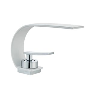 robinet salle de bain incurvé