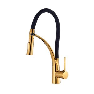 robinet cuisine doré