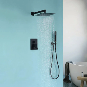 colonne de douche noire moderne