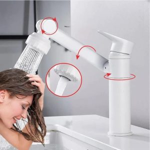 robinet salle de bain rotatif