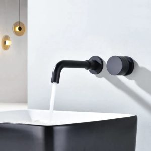 robinet lavabo noir
