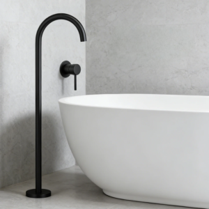 robinet de baignoire en laiton finition noir mat