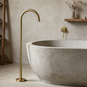 Robinet Expert de baignoire mitigeur simple finition doré