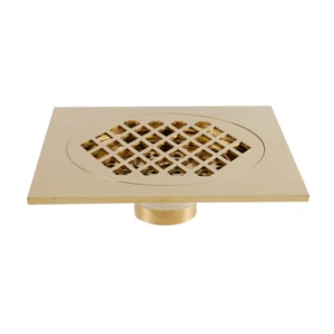 grille de douche carrée en laiton