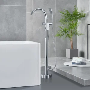 Robinet Expert baignoire sur pied argenté chromé