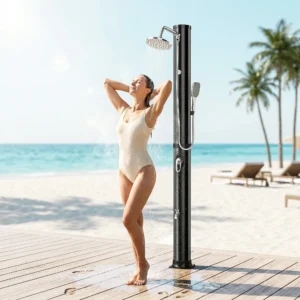 douche solaire de jardin en laiton