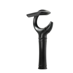 Robinet en laiton noir moderne pour lavabo